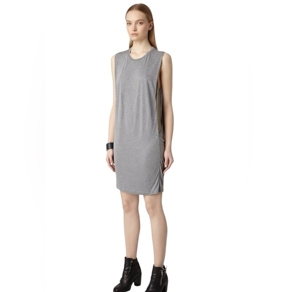 All Saints Dresses & Skirts - NEW AllSaints Gray Silk Tunic Alvie Dress US 4 Sleeveless Casual All Saints NWT